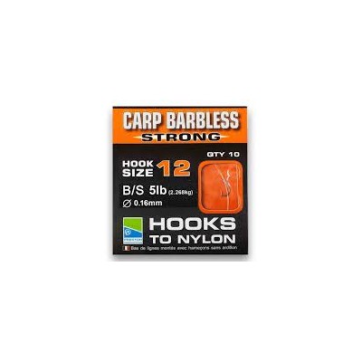 Preston Carp Barbless Hook - size 12