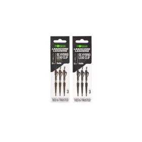 Korda Leadcore Leader QC Hybrid Lead Clip Swivel Gravel 50cm