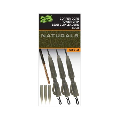 FOX EDGES NATURALS COPPER CORE LEAD CLIP LEADERS