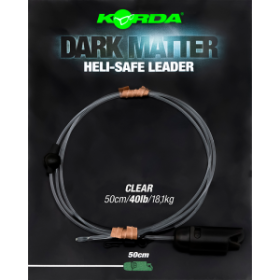 Korda Dark Matter Leader Heli Safe Clear 40lb 50cm