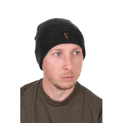 FOX COLLECTION BEANIE - BLACK/ORANGE