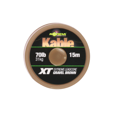 Korda Kable XT Extreme Leadcore 70lb 15m Brown II