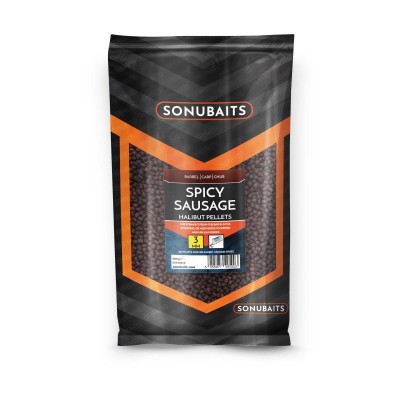 SONUBAITS SPICY SAUSAGE HALIBUT PELLETS
